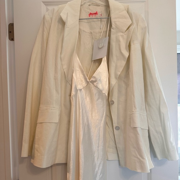 Free people saint tropez backcless dress with blazer -NEW - Picture 5 of 5